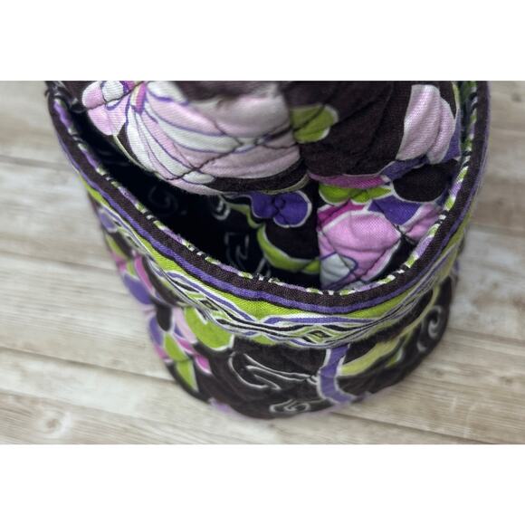 Vera Bradley PURPLE PUNCH GABBY Floral Quilted Bag Brown& Floral Some Fade - Picture 5 of 16